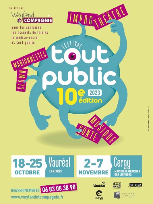 Affiche du festival tout public 10e edition
