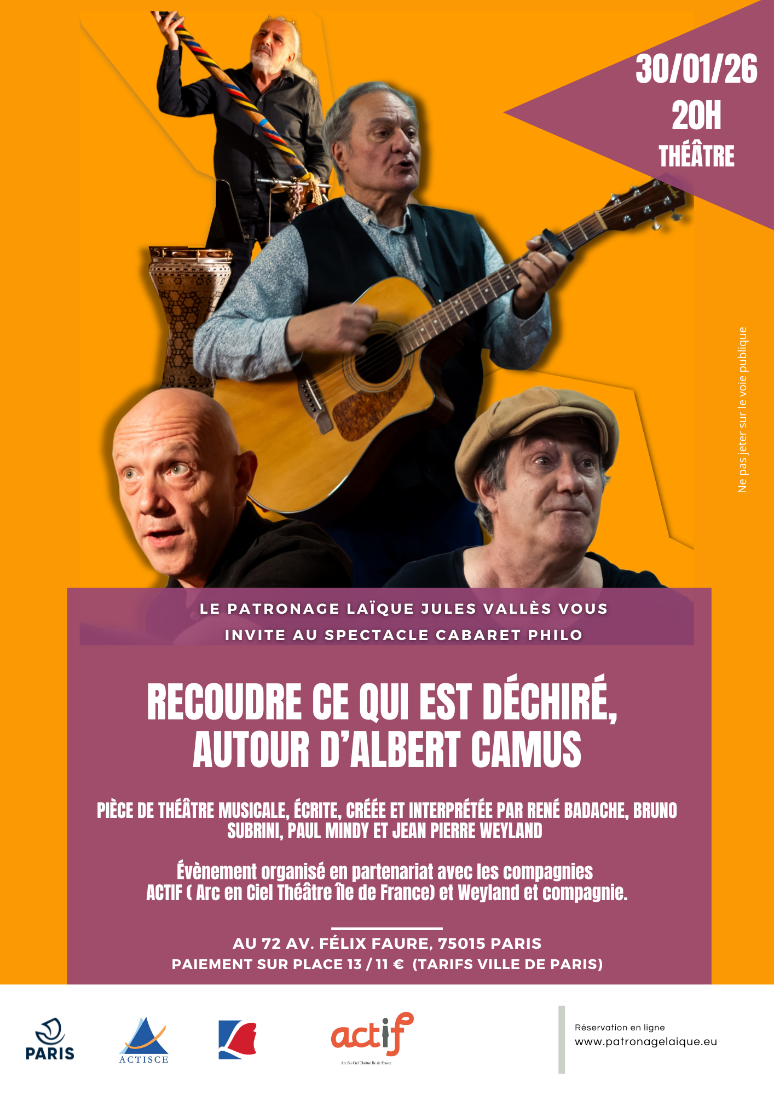 affiche du spectacle 'Recoudre ce qui est déchiré'